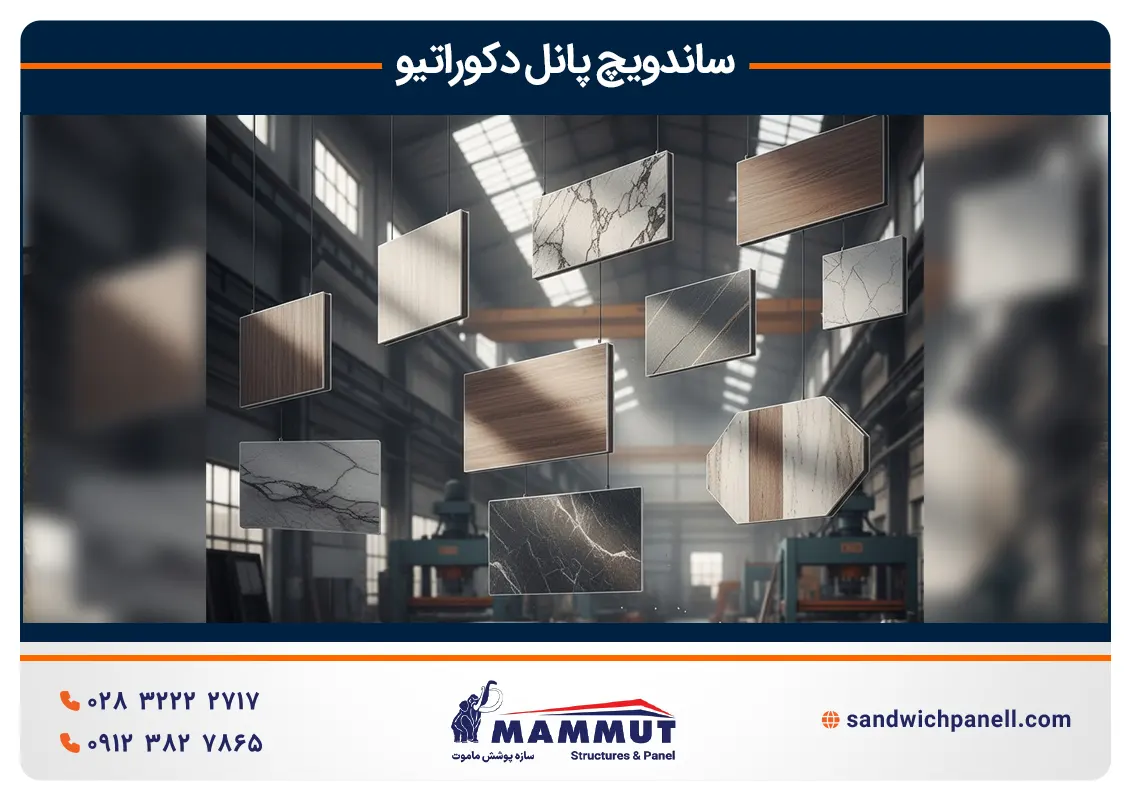 انواع ساندویچ پانل دکوراتیو