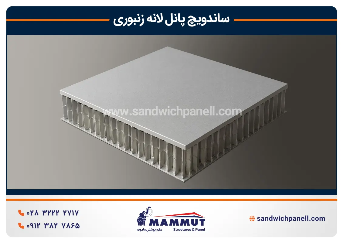 مدل سه بعدی ساندویچ پنل لانه زنبوری