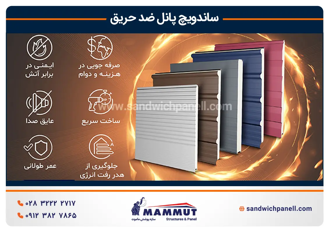مزایای ساندویچ پانل نسوز