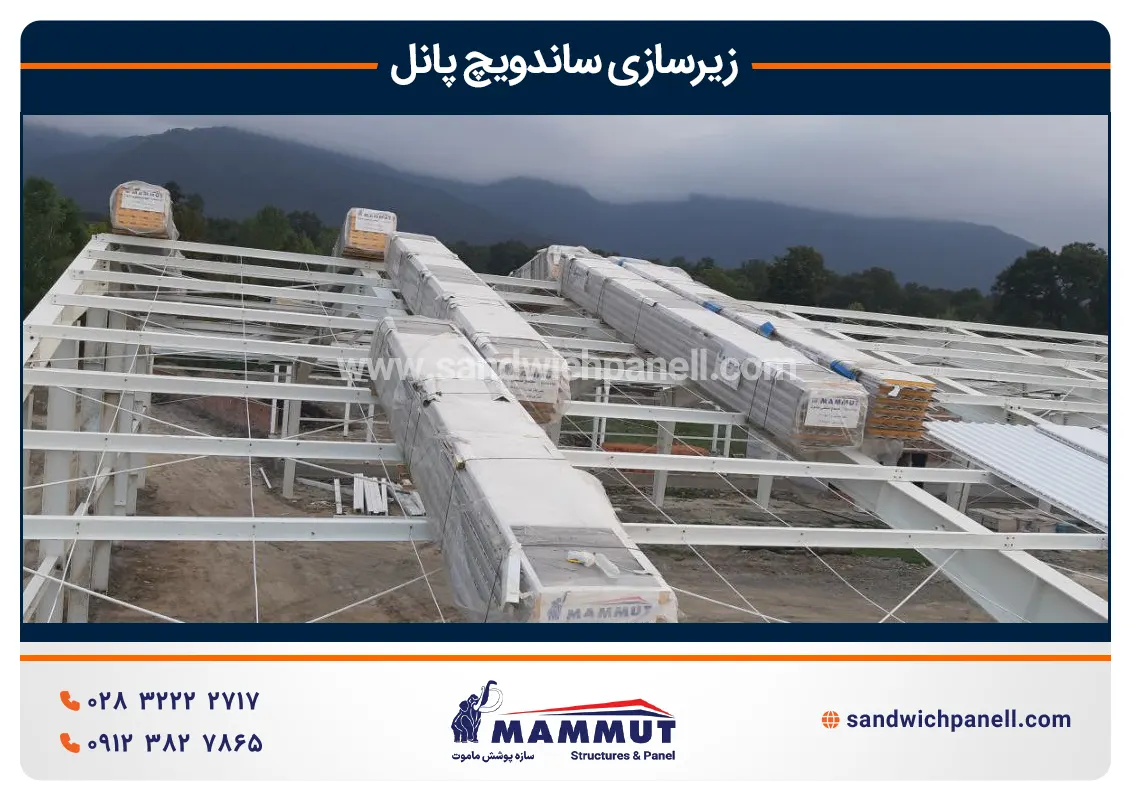 زیرسازی ساندویچ پانل