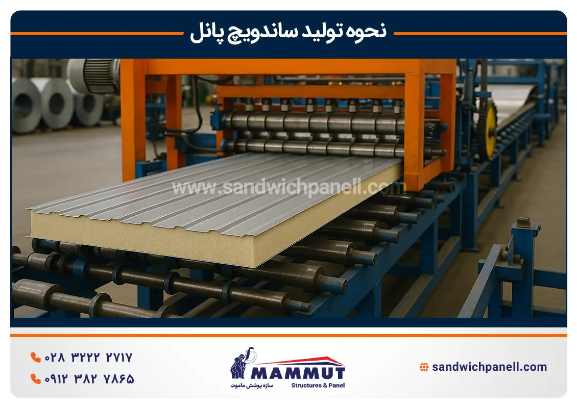 فرایند تولید ساندویچ پانل