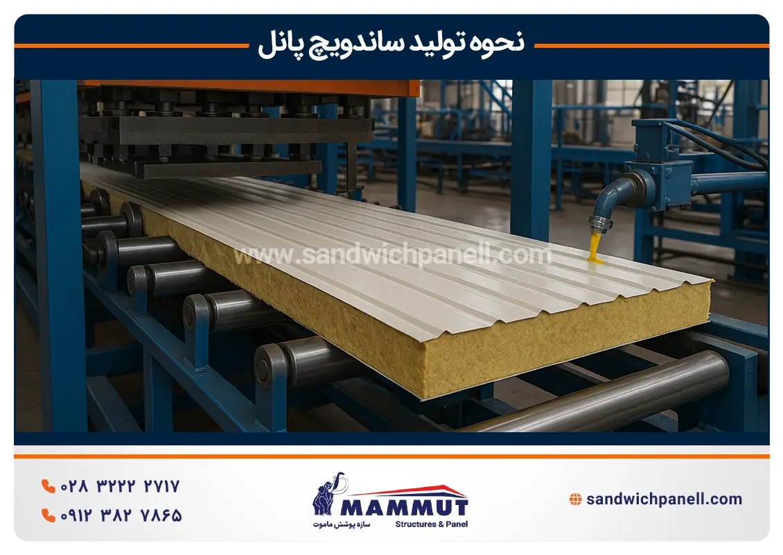 نحوه تولید ساندویچ پانل