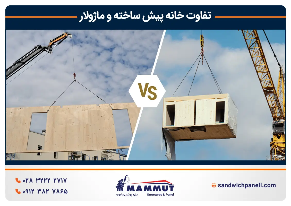 تفاوت خانه پیش ساخته و ماژولار