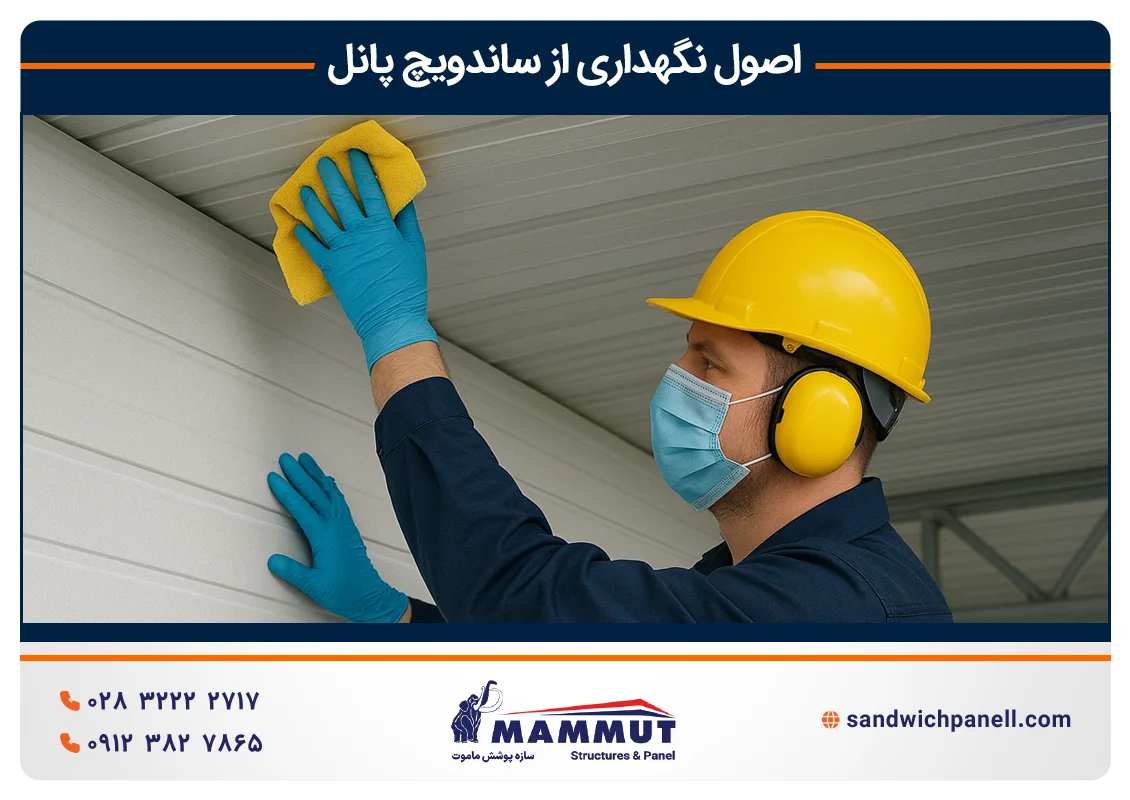 نکات مهم نگهداری از ساندویچ پانل