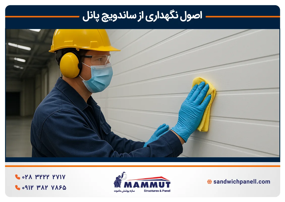 اصول نگهداری از ساندویچ پانل
