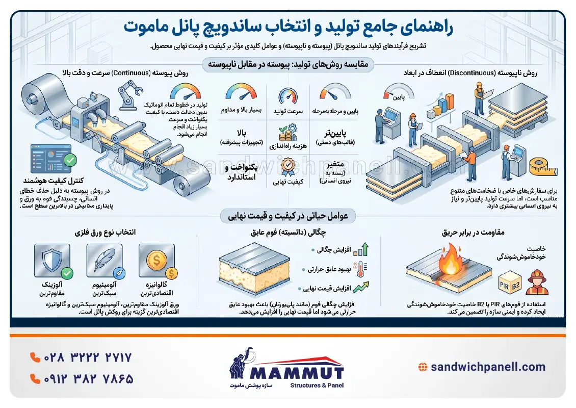 تولید ساندویچ پانل