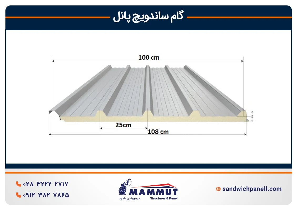 گام ساندویچ پانل