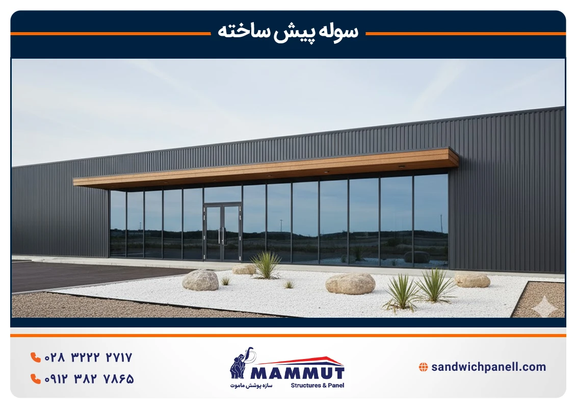 سوله پیش ساخته ساندویچ پانل