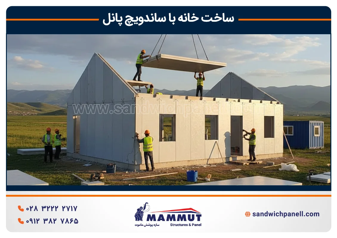 ساخت خانه با ساندویچ پانل