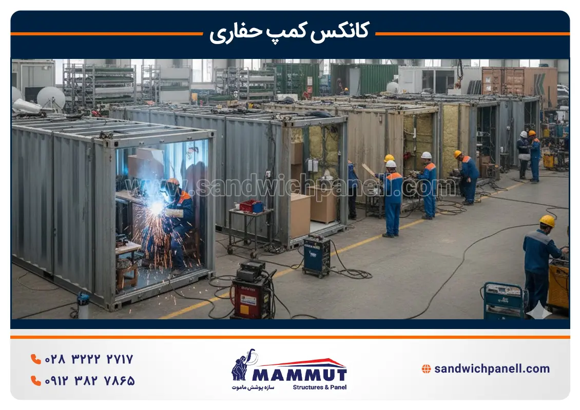 کانکس کارگاهی حفاری