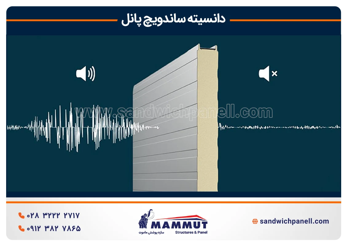 تاثیر دانسیته ساندویچ پنل بر انتقال صدا