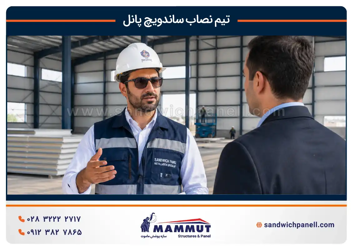 تیم نصب ساندویچ پانل