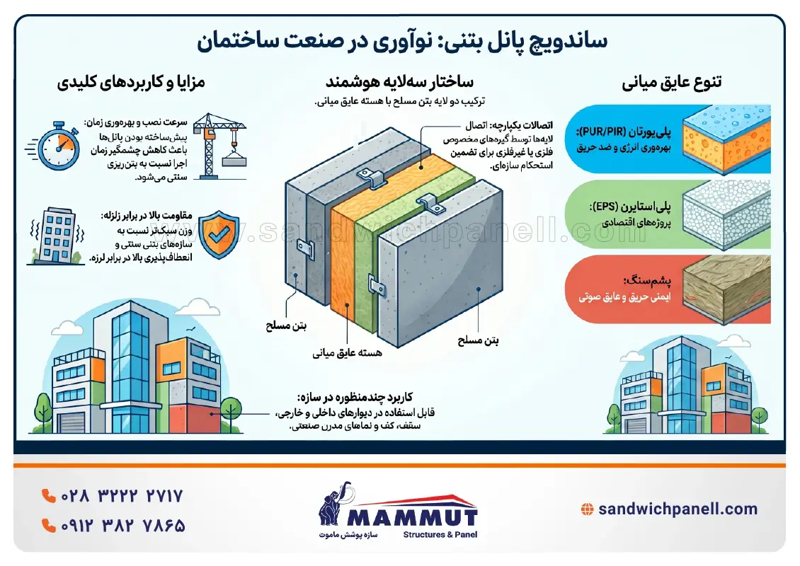 ساندویچ پانل بتنی