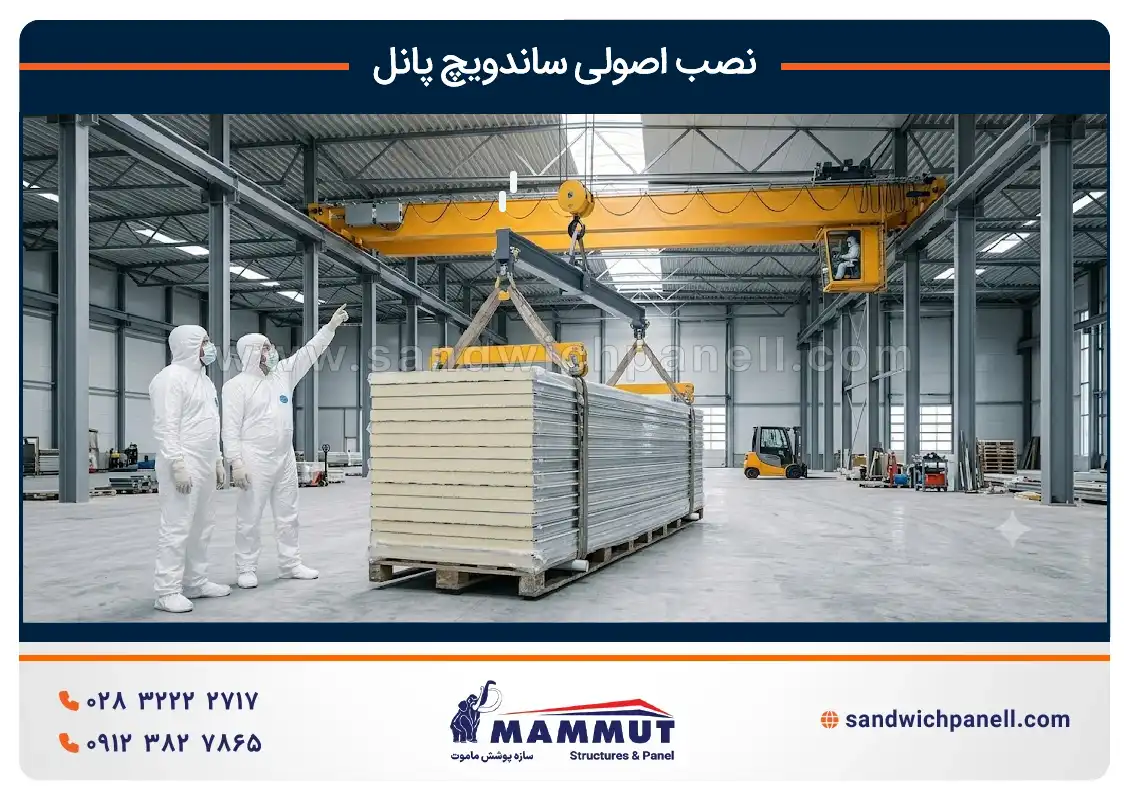 نصب اصولی ساندویچ پانل