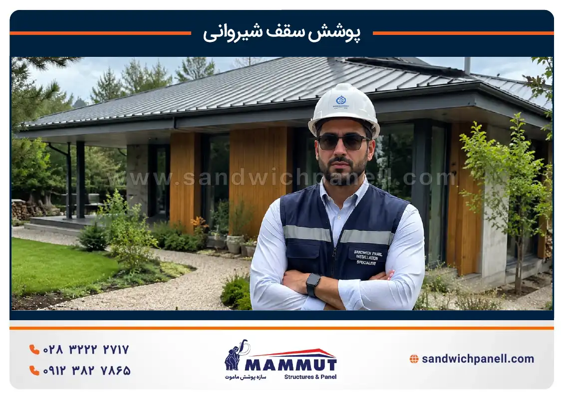 نصب سقف شیروانی